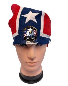 UNITED STATE OF AMERICA 250 Freedom & Independence USA Eagle Reble Flag Bandana